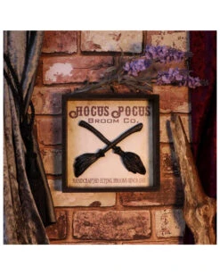 Hocus Pocus Hexenbesen Wandbild 20cm -Halloween Kostüm Geschäft hocus pocus hexenbesen wandbild hocus pocus witch broom wall art halloween dekoration 51063 06