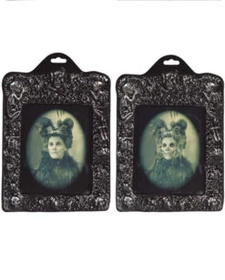 Hologramm Wandbild Skelett Gräfin 22x30 Cm