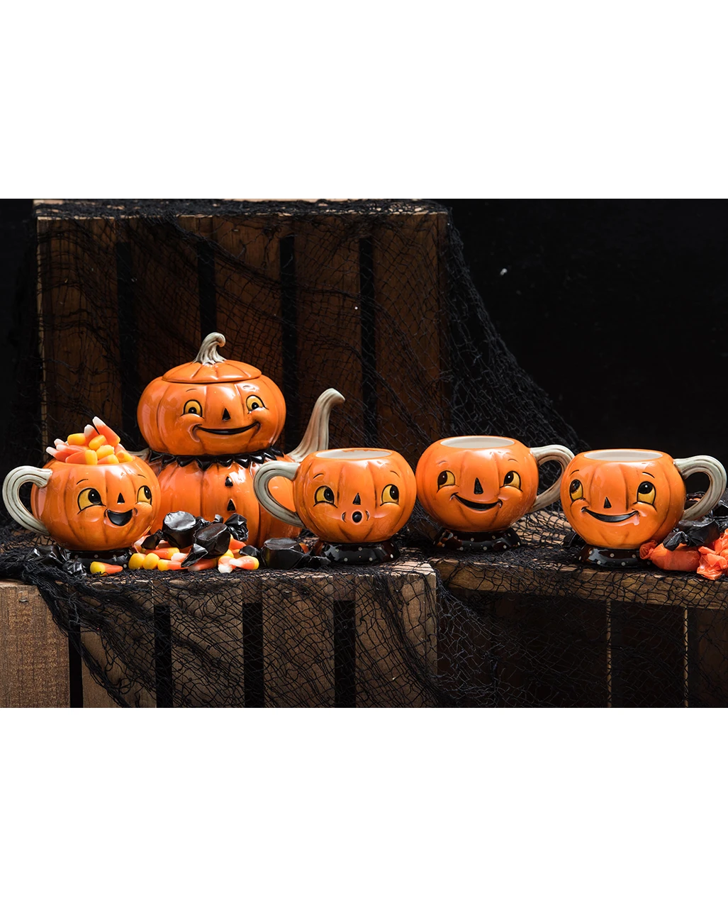 Johanna Parker Jack O´Lantern Tasse 4er Set 2 Johanna Parker Jack O´Lantern Tasse 4er Set – Bild 2