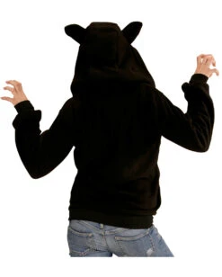 Katzen Kostüm Jacke 7 Katzen Kostüm Jacke -Halloween Kostüm Geschäft katzen kostuem jacke cat costume hoodie tierkostuem 54510 04