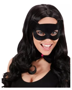Schwarze Katzenaugen Maske -Halloween Kostüm Geschäft katzenaugen samt catwoman maske cateyemask karnevalsmaske sexy katzenaugen 18445 04