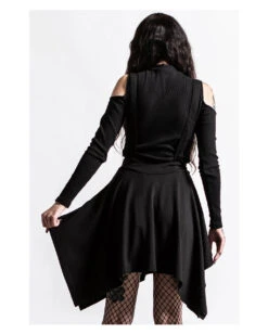 KILLSTAR Aggie Suspender Rock -Halloween Kostüm Geschäft killstar aggie suspender skirt killstar aggie hosentraeger rock gothic fashion 51920 03 1