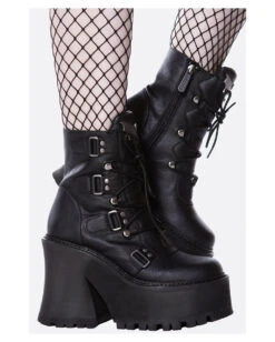 KILLSTAR Coffin Sleep Boots -Halloween Kostüm Geschäft killstar coffin sleep boots gothic stiefel killstar mode kaufen gothic fashion kaufen 51916 02
