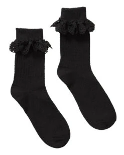 KILLSTAR Cruella Rüschensocken 3 KILLSTAR Cruella Rüschensocken -Halloween Kostüm Geschäft killstar cruella rueschensocken gothic fashion und zubehoer gothic onlineshop 52093