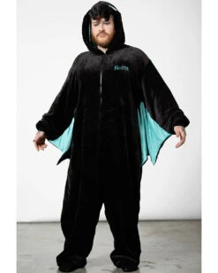 KILLSTAR Cthulhu Onesie Mit Kapuze -Halloween Kostüm Geschäft killstar cthulhu onesie mit kapuze killstar krake jumpsuit gothic cthulhu overall gothic mode homeware 52486 7