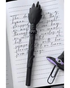 KILLSTAR Hexenbesen Stift -Halloween Kostüm Geschäft killstar hexenbesen stift witchs broomstick pen halloween und gothic geschenke und zubehoer 51957 2