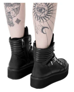 KILLSTAR Keiko Kitty High Top Sneaker -Halloween Kostüm Geschäft killstar keiko kitty high top sneaker gothic fashion und accessoires online kaufen 51605 4