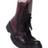KILLSTAR Kill The Bucket Stiefel Blood Tartan