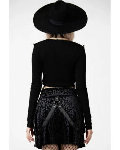 KILLSTAR Kitty Pride Skater Rock -Halloween Kostüm Geschäft killstar kitty pride skater rock killstar kitty pride skater skirt gothic rock gothic fashion 53342 4