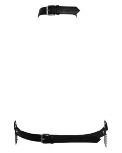 KILLSTAR Madam Meow Harness -Halloween Kostüm Geschäft killstar madam meow harness killstar accessoire kunstleder harness gothic geschenkartikel un accessoires goth kleidung killstar faux leather harness 53473 1