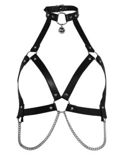 KILLSTAR Madam Meow Harness -Halloween Kostüm Geschäft killstar madam meow harness killstar accessoire kunstleder harness gothic geschenkartikel un accessoires goth kleidung killstar faux leather harness 53473 2