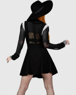 KILLSTAR Oriel Latzkleid -Halloween Kostüm Geschäft killstar oriel latzkleid killstar bekleidung killstar fashion gothic kleid gothic bekleidung gothic fashion gothic accessoires und geschenkartikel 54251 2