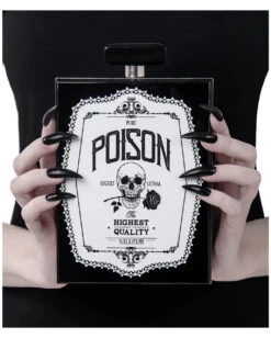 KILLSTAR Pure Poison Clutch Handtasche -Halloween Kostüm Geschäft killstar pure poison clutch handtasche gothic fashion und zubehoer online shoppen 51604 2