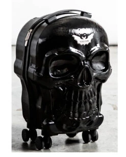 KILLSTAR Totenkopf Reisekoffer 5 KILLSTAR Totenkopf Reisekoffer -Halloween Kostüm Geschäft killstar totenkopf reisekoffer killstar tomb travel suitcase gothic accessoire gothic homeware 51919 02