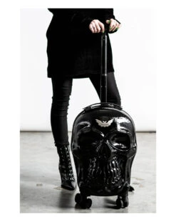 KILLSTAR Totenkopf Reisekoffer 6 KILLSTAR Totenkopf Reisekoffer -Halloween Kostüm Geschäft killstar totenkopf reisekoffer killstar tomb travel suitcase gothic accessoire gothic homeware 51919 03