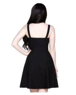 KILLSTAR Wide Skater Dress -Halloween Kostüm Geschäft killstar wide skater dress killstar gothic mode gothic kleid 51031 02