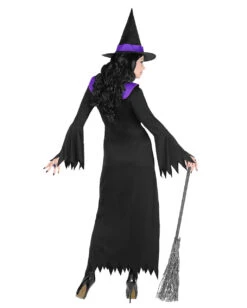 Neu eingetroffen -Halloween Kostüm Geschäft lavara hexenkostuem mit guertel und hexenhut lavara witch costume with belt and witch hat 37379 02