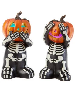 LED Pumpkin Skelett 15cm 1 St.