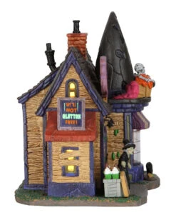 Lemax Spooky Town - Wanda's Wicked Cupcakes -Halloween Kostüm Geschäft lemax spooky town wandas wicked cupcakes halloween dekoration spooky town gebaeude 53847 02