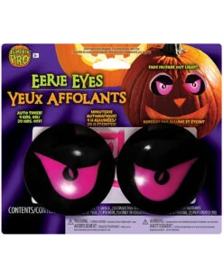 Leuchtende Halloween Kürbis Augen Purple