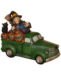 Leuchtender Halloween Pick Up Mit Hexe 24cm
