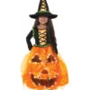 Leuchtendes Pumpkin Prinzessin Kinder Kostüm