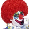 Lockige Clownperücke Rot