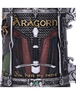 Lord Of The Rings The Fellowship Krug 15,5cm -Halloween Kostüm Geschäft lord of the rings the felloship krug lord of the rings the fellowship tankard herr der ringe merchandise 52561 05