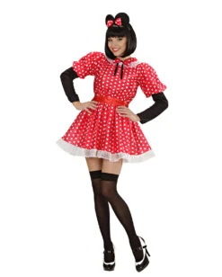 Mäusedame Kostüm S -Halloween Kostüm Geschäft maeusedame kostuem mauskostuem faschingskostuem minnie maus verkleidung polka dot kleid minnie maus damenkostuem mouse lady costume 17878 03 1b127fab14