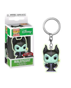 Maleficent Glow In The Dark Key Chain Pocket Pop