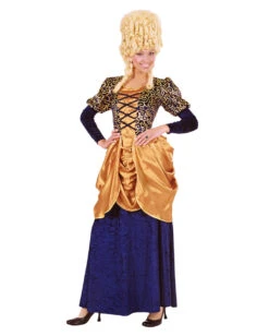 Marquise Kostüm Blau/gold XL