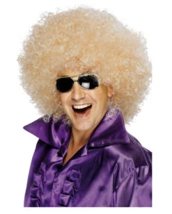Mega-Afro Perücke Blond