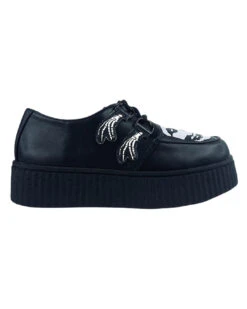 Misfits Skull Black Creepers Schuhe -Halloween Kostüm Geschäft misfits skull schuhe halloween schuhe gothic schuhe halloween accessoire gothic accessoire gothic styled 52814 2