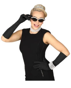 Miss Golightly Kostüm Zubehör Set 4 Tlg 6 Miss Golightly Kostüm Zubehör Set 4 Tlg -Halloween Kostüm Geschäft miss golightly kostuem zubehorr set 4 tlg 38115 03