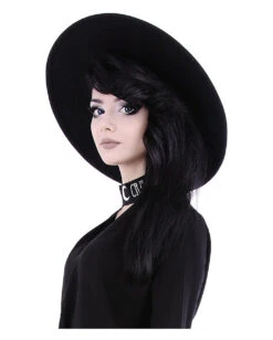 Moderner Hexenhut Fedora Style -Halloween Kostüm Geschäft moderner hexenhut fedora style modern witch hat fedora style 50587 04