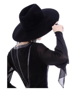 Moderner Hexenhut Fedora Style -Halloween Kostüm Geschäft moderner hexenhut fedora style modern witch hat fedora style 50587 05