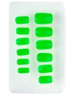Neon Airbrush Fingernägel Neon Grün -Halloween Kostüm Geschäft neon airbrush fingernaegel neon gruen neon fingernails neon green falsche fingernaegel 36697 02