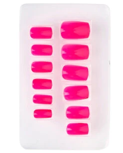 Neon Airbrush Fingernägel Neon Pink -Halloween Kostüm Geschäft neon airbrush fingernaegel neon pink neon fingernails neon pink falsche fingernaegel 36698 02