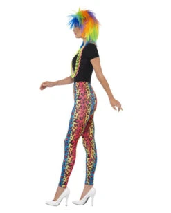 Neon Leoparden Leggings -Halloween Kostüm Geschäft neon leoparden leggings 80er jahre leggings bad taste outfit 80er jahre motto party 23932 2