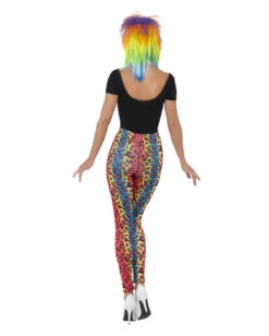 Neon Leoparden Leggings -Halloween Kostüm Geschäft neon leoparden leggings 80er jahre leggings bad taste outfit 80er jahre motto party 23932 3