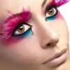 Federwimpern Pink