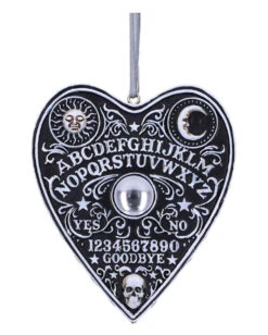 Ouija Board Planchette Als Hängeornament 8,5cm 9 Ouija Board Planchette Als Hängeornament 8,5cm -Halloween Kostüm Geschäft ouija board wahrsage planchette hexenbrett anhaenger spirit board haengeornament 53676 03