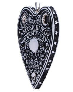 Ouija Board Planchette Als Hängeornament 8,5cm 12 Ouija Board Planchette Als Hängeornament 8,5cm -Halloween Kostüm Geschäft ouija board wahrsage planchette hexenbrett anhaenger spirit board haengeornament 53676 06