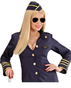 Piloten Kostümzubehör Set 4-tlg. -Halloween Kostüm Geschäft piloten kostuemzubehoer set aviator costume set berufsuniform kostuem 29376 3