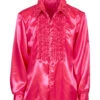 70er Jahre Disco Fashion Shirt Pink
