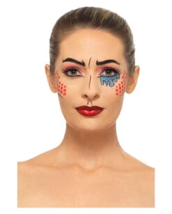 Pop Art Make Up Kit 9 Pop Art Make Up Kit -Halloween Kostüm Geschäft pop art make up kit pop art schminkset fasching karnevalsschminke comic 35821 4
