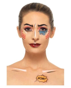 Pop Art Make Up Kit 10 Pop Art Make Up Kit -Halloween Kostüm Geschäft pop art make up kit pop art schminkset fasching karnevalsschminke comic 35821 5