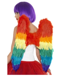 Regenbogen Flügel -Halloween Kostüm Geschäft regenbogenfluegel rainbow wings gay pride partyzuebehoer bild4 28232