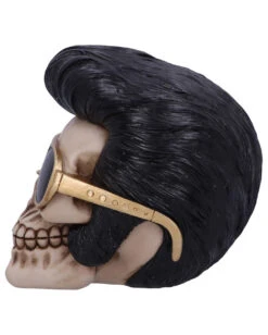 Rock 'n' Roll Totenkopf 17cm -Halloween Kostüm Geschäft rock n roll totenkopf rock n roll totenschaedel rock n roll skull rockabilly wohnaccessoire 53392 03