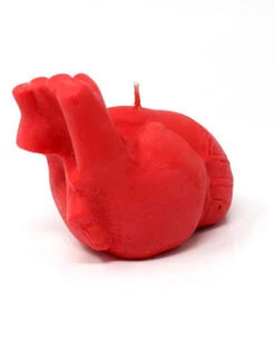 Rote Anatomische Herz Kerze -Halloween Kostüm Geschäft rote anatomische herz kerze red anatomical heart candle gothic homeware 53183 03